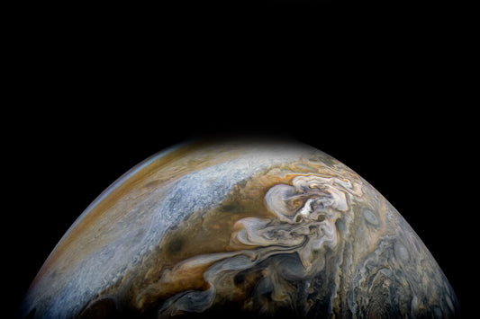 Jupiter's Swirling Cloud Formations