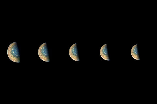 Time-lapse Sequence of Jupiter's South Pole